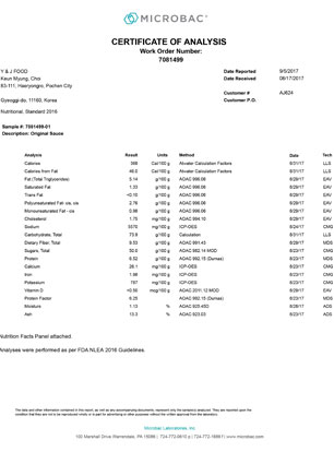 Y_J Food_NA, NF report