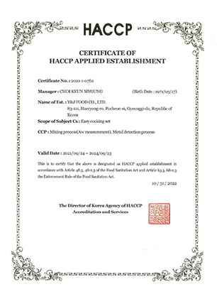 HACCP Certificate